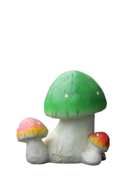 Decorative Garden Mushroom Statue, Green and Red Spotted Design – Royal ...