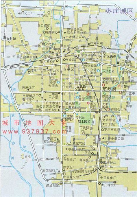 枣庄市薛城区地图