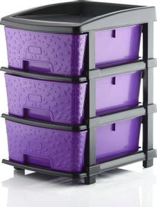 PALAK 3 Plastic Modular Transparent Drawer System for Home, Office ...