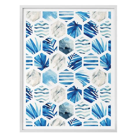 Poster Watercolour Waves | wall-art.com