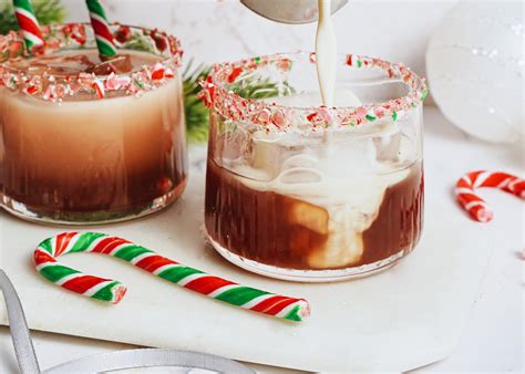 vegan candy cane white russian - hot for food
