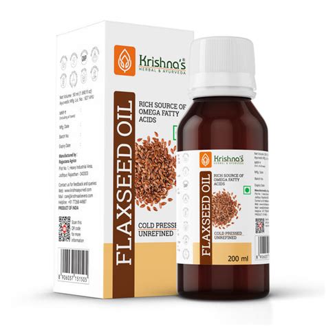 Krishna Herbals Flax Seed Oil – Sushain
