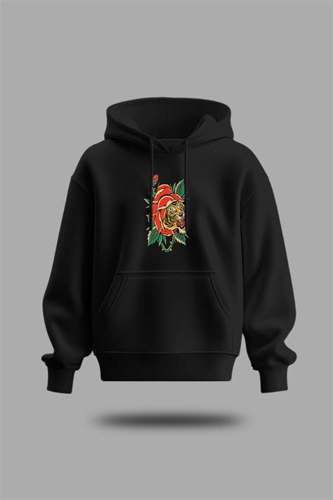 Shop Trendy Printed Black Hoodie at Best Price – Veirdo