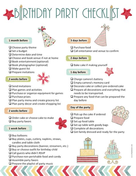 26 Life-easing Birthday Party Checklists - Kitty Baby Love