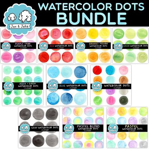114 Watercolor Circles Clipart Bundle - Instagram Story Highlight ...