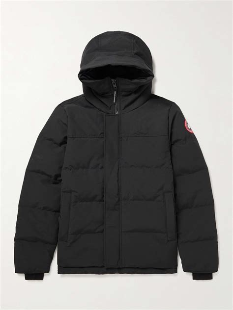 CANADA GOOSE Macmillan Logo-Appliquéd Quilted Shell Hooded Down Parka ...