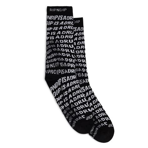 Drug From God Socks (Black) – RIPNDIP