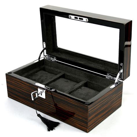 Wooden Piano Lacquer Watch Box with Lock – CRAZE