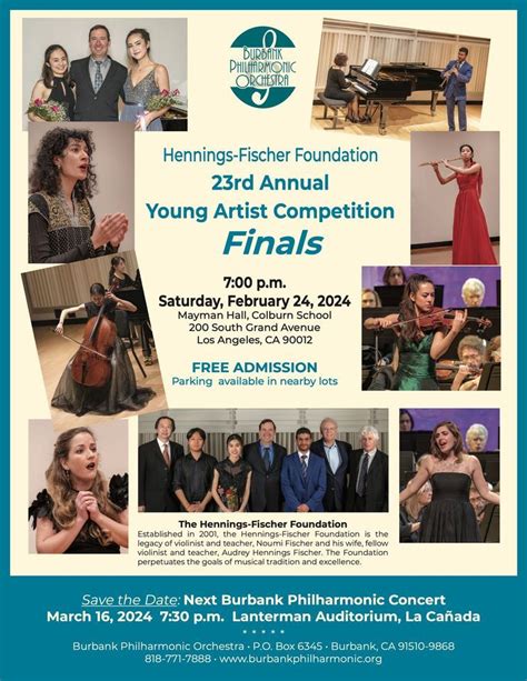 23rd Annual Hennings-Fischer Young Artists Competition, Colburn School ...