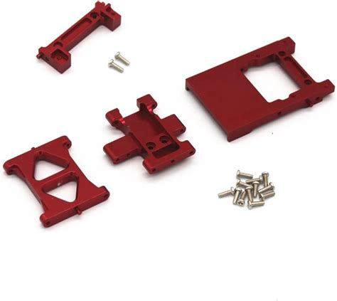 Buy Metal Mounts Skid Plate Crossmember Rear Bumper Mount for 1/18 ...