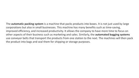 Image result for Packing Automatic System