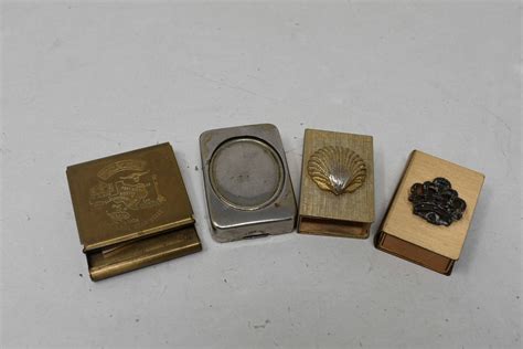 Lot Of 4 Vintage Match Holders Auction