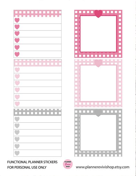 Printable Sticky Notes Printable Post It Notes, Planner Stickers ...