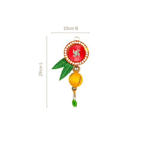 Swastik Mirror Side Door Toran Set Of 2Online - Premium Wall Decoration ...