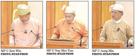 A session inside the Pyidaungsu Hluttaw in progress