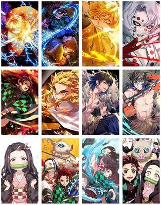 Set of 12 Demon Slayer Wall Poster tanjiro posetr,nezuko Poster,zenitsu ...