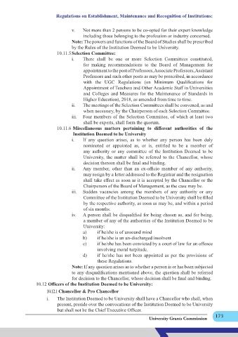Page 174 - Compendium of UGC Regulations 1957-2023