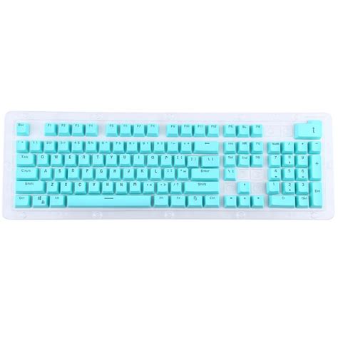104 Keys Double Shot PBT Backlit Keycaps for Mechanical Keyboard (Mint ...