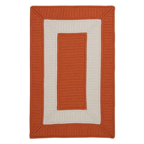 Colonial Mills Rope Walk 8 X 8 Braided Rust Square Border Coastal Area ...