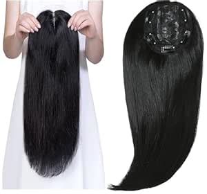 VIVIAN Matt hair 4" x 4" Middle Part Hair Topper for Thinning Hair 16 ...