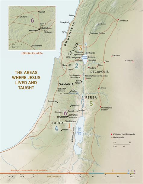 Printable Map Of Israel In Jesus Time - Printable Word Searches