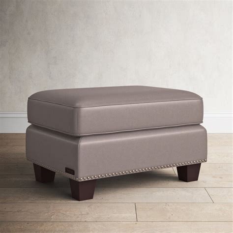 Rich Coffee Colour Ottoman Pouf With Wooden Legs – Indian Nest