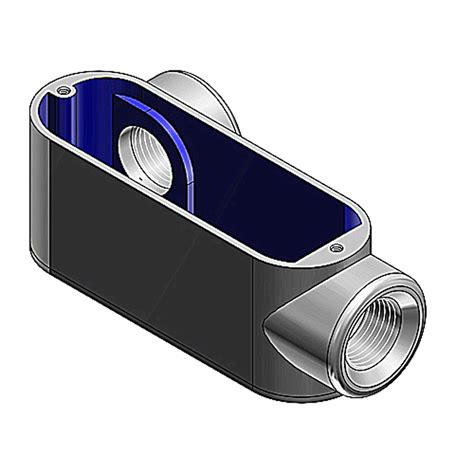 Red Dot by ABB ALRL-3 Threaded Die Cast Aluminum Conduit Body w/Left ...