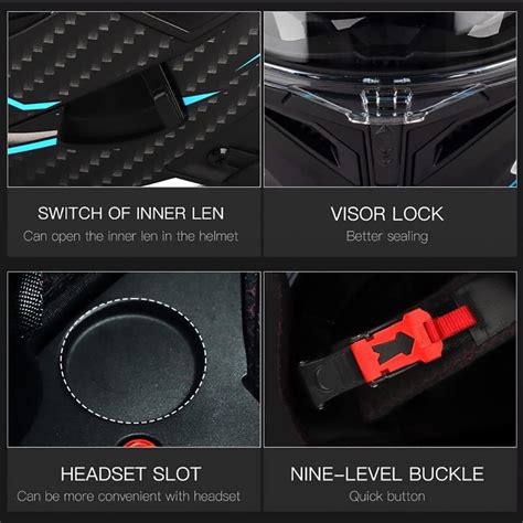 Motorcycle Helmet with Intercom Built In Bluetooth | Ubuy India