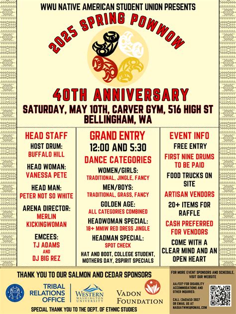 40th Anniversary Western Washington University Spring Pow Wow 2025 ...