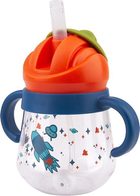 Sippy Cup for Baby Months 6+,Spill-Proof Sippy Cup, Weighted Straw Non Spill Cup for Toddlers ...