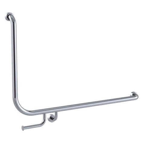 Conserv Hygienic Seal® 90° Accessible Grab Rail with Toilet Paper Hold
