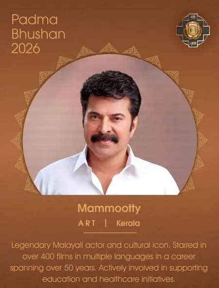 Padma Bhushan for Mammootty and Padma Shri for 4 more Muslims