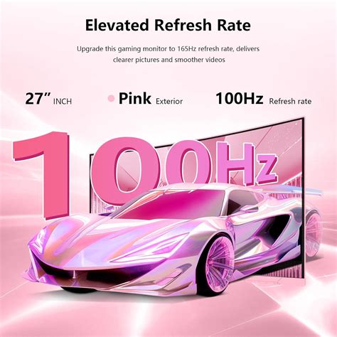 Pink 27 inch Curved Gaming Monitor 100Hz,FHD Barbados | Ubuy