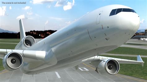 McDonnell Douglas MD11 Tri Jet Wide Body Airliner Flight 3D Model $129 ...