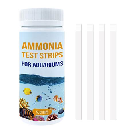 MiOYOOW Aquarium Ammonia Test Kit, 50 Counts Ammonia Test Strips Fish ...