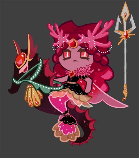 I made Crimson Coral Cookie a costume! ༊࿐.ೃ࿔*:･ : r/CookieRunKingdoms
