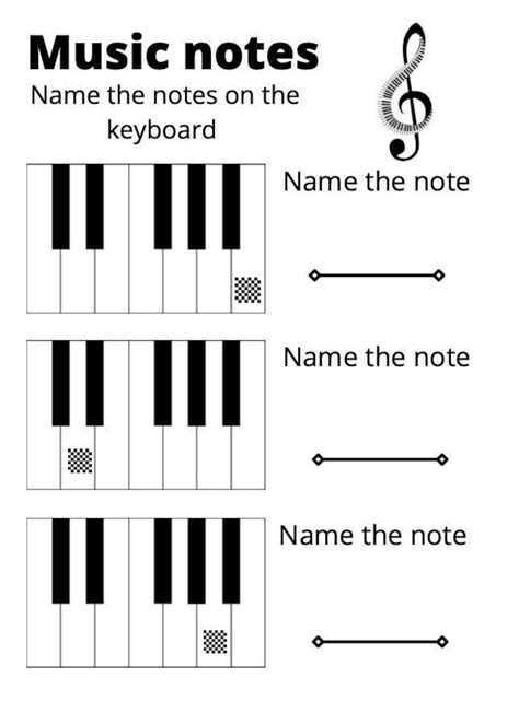 Free Printable Piano Music Theory Worksheets