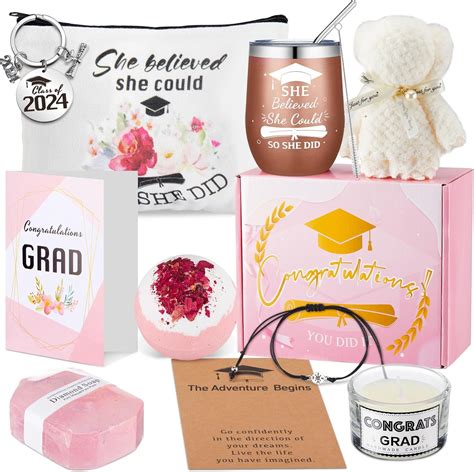Amazon.com | Jingmore 12 Pcs 2024 Graduation Gifts for Her She Believed ...