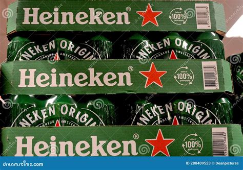 Dutch Heineken Beer Sells in Danisn Grocery Store in Copenhagen ...