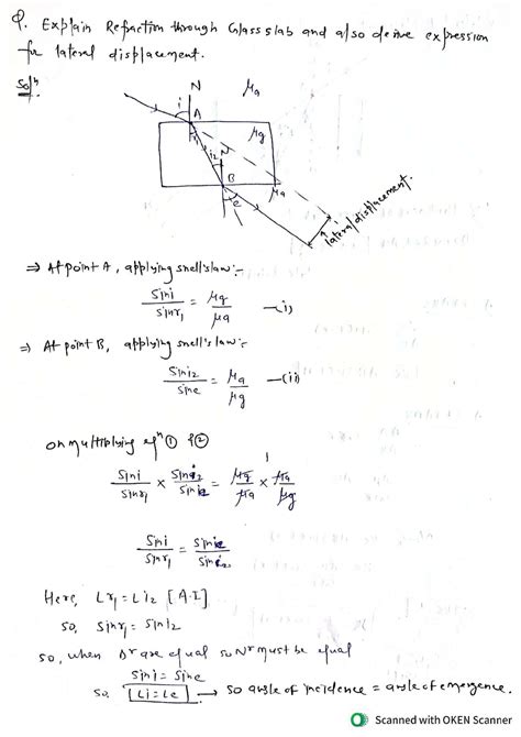 Derivations of Ray Optics: Refraction, TIR, and Lens Formulas (PHYS 101 ...