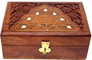 Star Handicrafts Wooden Jewellery Box for Women Wood Jewel Organizer ...