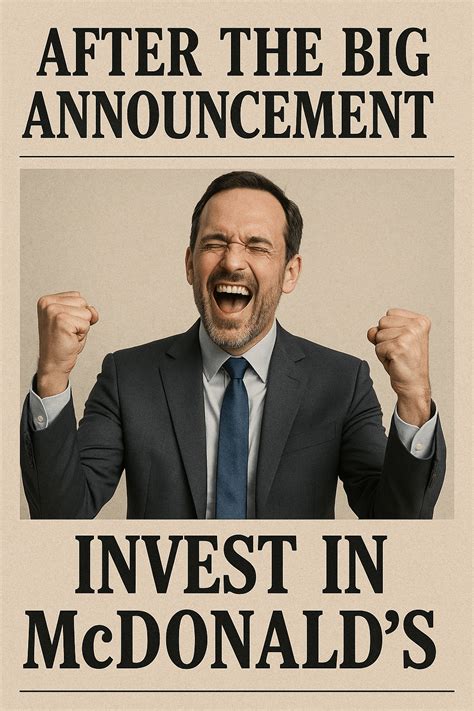 McDonald's Big Announcement