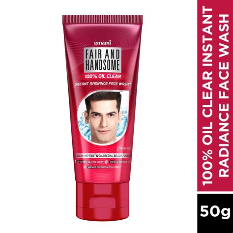 Fair & Handsome 100% Oil Clear Instant Radiance Face Wash, 50 gm Price ...