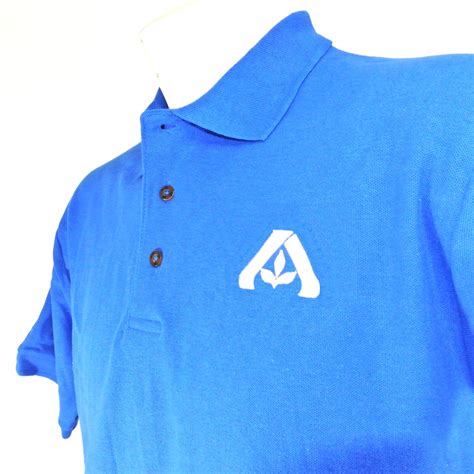 ALBERTSONS Grocery Store Employee Uniform Polo Shirt Blue Size L Large NEW