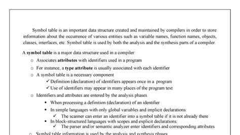 UNIT IV - DATA STRUCTURES: SYMBOL TABLES & HASHING TECHNIQUES - Studocu