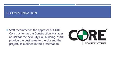 City Hall Construction Manager at Risk | PPTX