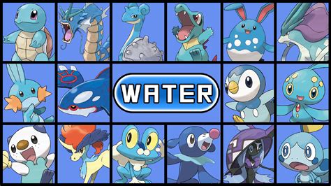 Pokemon All Water Types