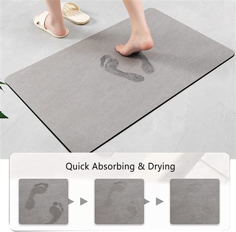 Buy MieMieMie Bathroom Rug Mat, Ultra Thin Absorbent Bath Rugs Bathroom ...