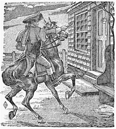 Paul RevereS Ride NrevereS Ride from Boston to Lexington Massachusetts ...