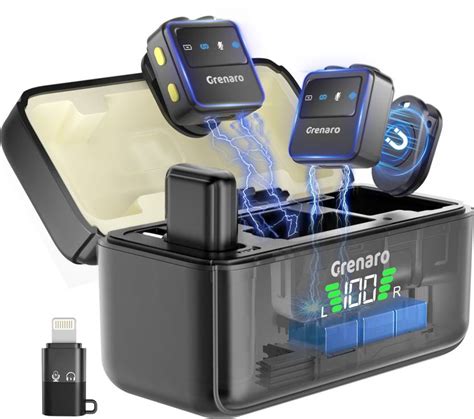 Grenaro Mic For Youtubers, P10 Wireless Mic With Magnetic Clip, Mic For ...